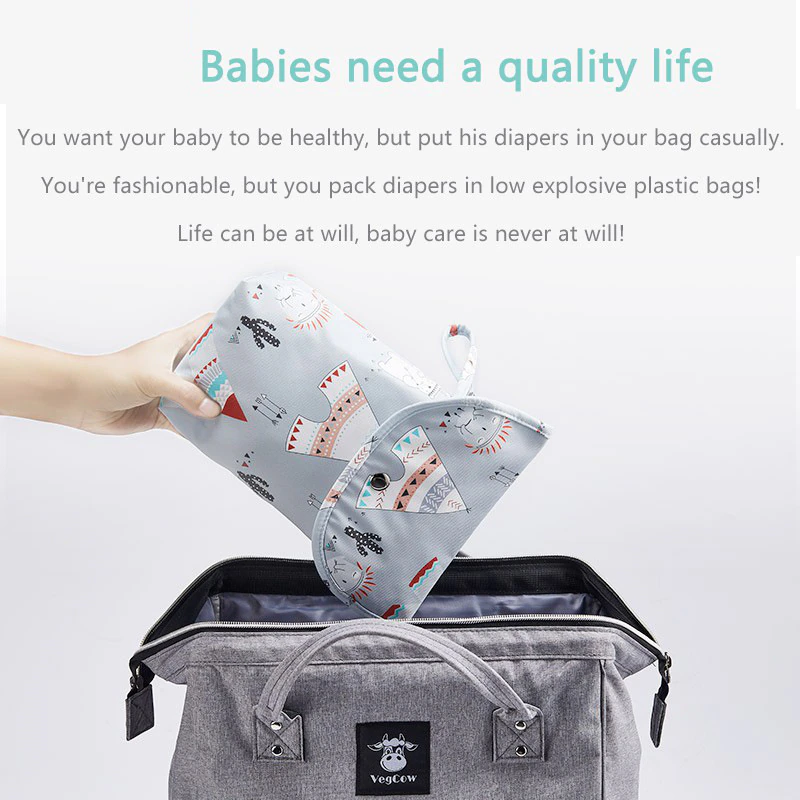 Baby Diaper Storage Bag, Waterproof